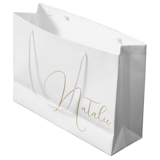 Gepersonaliseerde bruidsmeisje bruids partij Bache Groot Cadeauzakje (Voorkant Gekanteld)