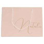 Gepersonaliseerde bruidsmeisje bruids partij Bache Groot Cadeauzakje (Voorkant)