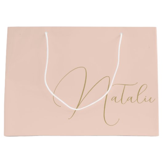 Gepersonaliseerde bruidsmeisje bruids partij Bache Groot Cadeauzakje (Voorkant)