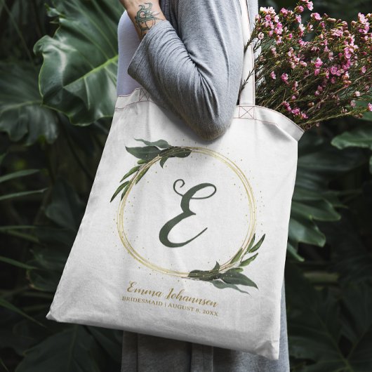 Gepersonaliseerde bruidsmeisje bruids partij voors tote bag