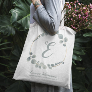 Gepersonaliseerde bruidsmeisje bruids partij voors tote bag