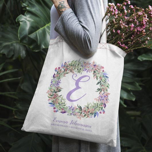 Gepersonaliseerde bruidsmeisje bruids partij voors tote bag