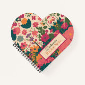 Gepersonaliseerde bruidsmeisje cadeau idee notitieboek (Voorkant)