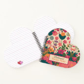 Gepersonaliseerde bruidsmeisje cadeau idee notitieboek (Binnen)