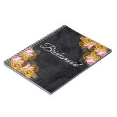 Gepersonaliseerde bruidsmeisje cadeau idee notitieboek (Linkerzijde)