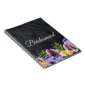 Gepersonaliseerde bruidsmeisje cadeau idee notitieboek (Rechterzijde)