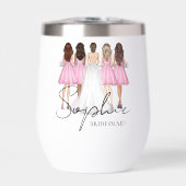 Gepersonaliseerde Bruidsmeisje Custom Name Gift (Voorkant)