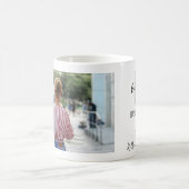 Gepersonaliseerde bruidsmeisje foto bruiloft cadea koffiemok (Center)