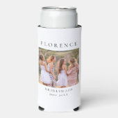 Gepersonaliseerde bruidsmeisje foto seltzer blikjeskoeler (Seltzer Voorkant)