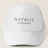 Gepersonaliseerde bruidsmeisje Gift Bachelorette P Trucker Pet (Voorkant)