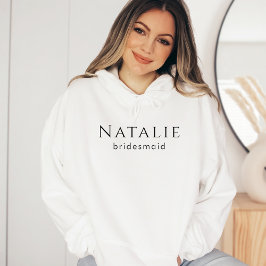 Gepersonaliseerde bruidsmeisje Gift Bruiloft Bruid Hoodie