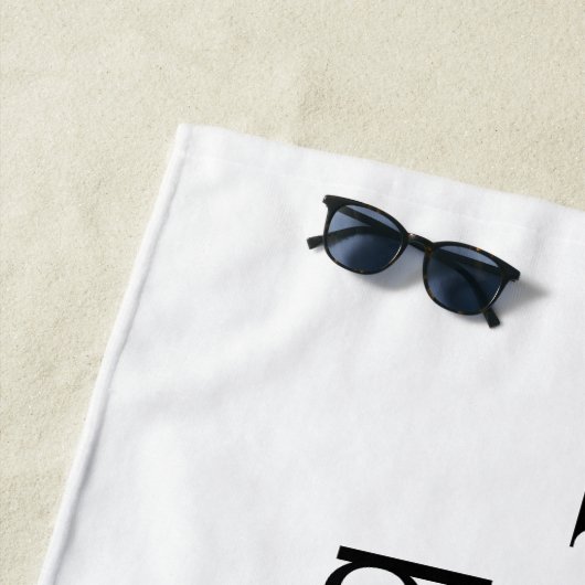 Gepersonaliseerde bruidsmeisje Gift Bruiloft Bruid Strandlaken (In situ)