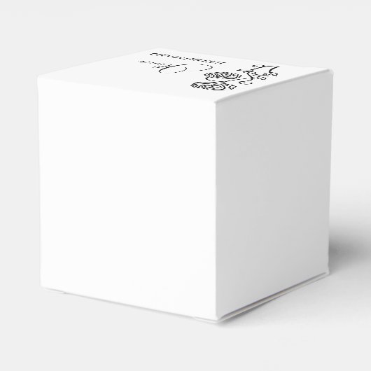 Gepersonaliseerde bruidsmeisje Groomsmen magnetisc Bedankdoosjes (Achterkant)