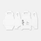 Gepersonaliseerde bruidsmeisje Groomsmen magnetisc Bedankdoosjes (Uitgevouwen)