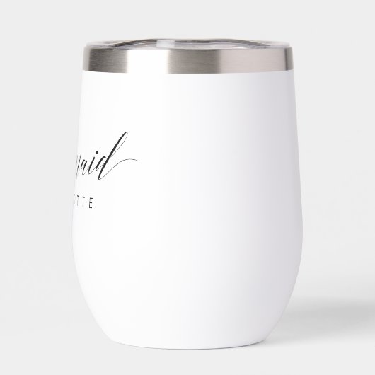 Gepersonaliseerde bruidsmeisje moderne minimalist (Achterkant)