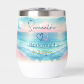 Gepersonaliseerde bruidsmeisje om kustbruiloft te  (Voorkant)