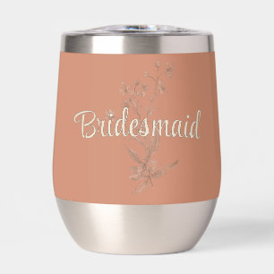 Gepersonaliseerde bruidsmeisje rustieke Boho Wildf