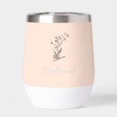 Gepersonaliseerde bruidsmeisje rustieke elegante w (Achterkant)