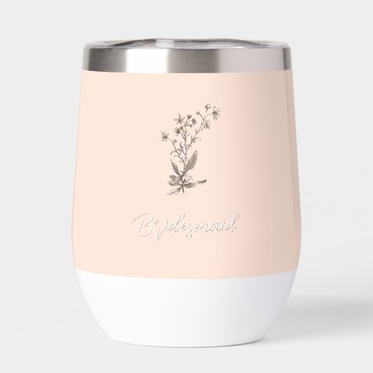 Gepersonaliseerde bruidsmeisje rustieke elegante w (Achterkant)