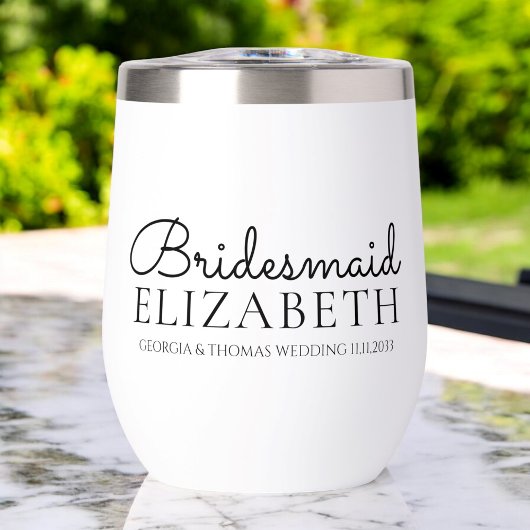 Gepersonaliseerde bruidsmeisje script bruiloft