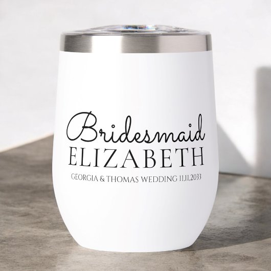 Gepersonaliseerde bruidsmeisje script bruiloft