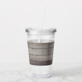 Gepersonaliseerde bruidsmeisje script rustieke blo acryl drinkbeker (Achterkant)