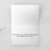 Gepersonaliseerde bruidsmeisje tot bruid bruiloft  kaart (Binnen)