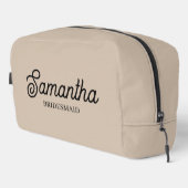 Gepersonaliseerde bruidsmeisje voorstel Gift Bache Toilettasje (Rechterhoek)