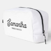 Gepersonaliseerde bruidsmeisje voorstel Gift Bache Toilettasje (Rechterhoek)