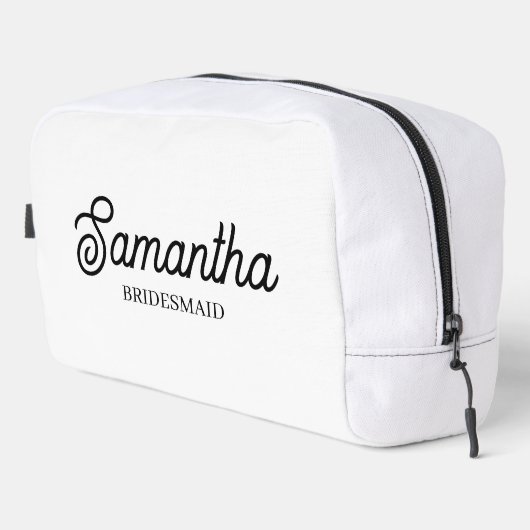 Gepersonaliseerde bruidsmeisje voorstel Gift Bache Toilettasje (Rechterhoek)