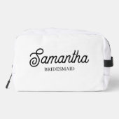 Gepersonaliseerde bruidsmeisje voorstel Gift Bache Toilettasje (Achterkant)