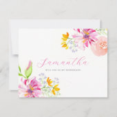 Gepersonaliseerde bruidsmeisje voorstel Kaarten Wa Notitiekaartje (Voorkant)