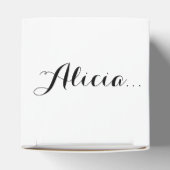 Gepersonaliseerde bruidsmeisje voorstel met aangep bedankdoosjes (Bovenkant)