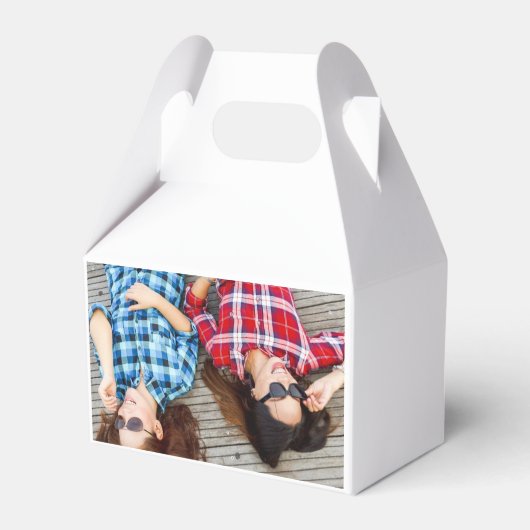 Gepersonaliseerde bruidsmeisje voorstel met foto bedankdoosjes (Achterkant)