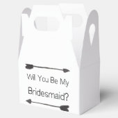 Gepersonaliseerde bruidsmeisje voorstel met foto bedankdoosjes (Geopend)