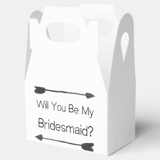 Gepersonaliseerde bruidsmeisje voorstel met foto bedankdoosjes (Geopend)