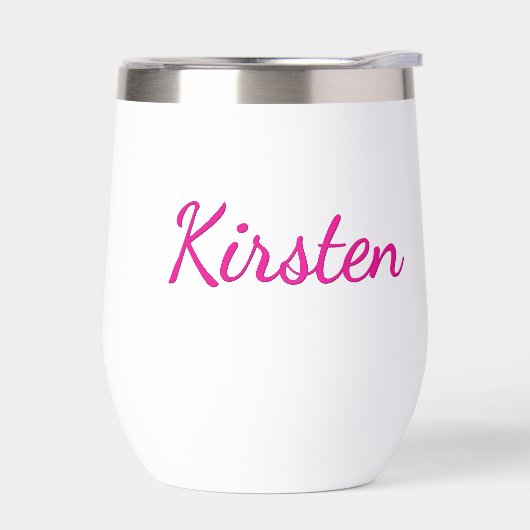 Gepersonaliseerde bruidsmeisje wijn tuimelaar (Links)