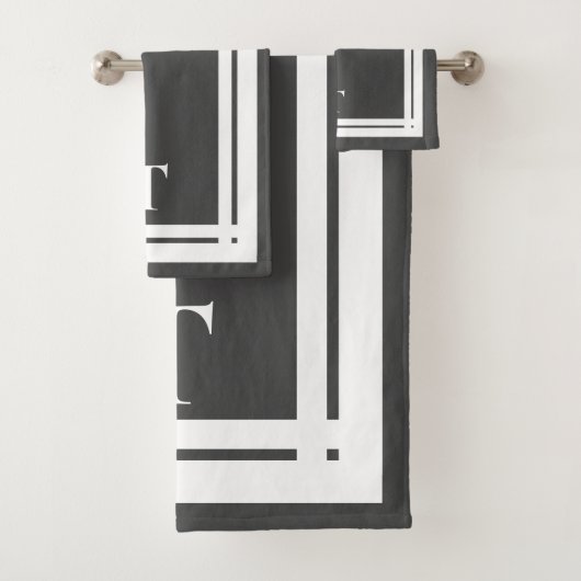 Gepersonaliseerde bruidsmeisjes Chic Minimalist Sp Bad Handdoek (Insitu)