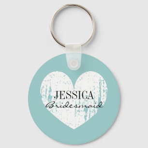 Gepersonaliseerde bruidsmeisjesleutelhanger sleutelhanger