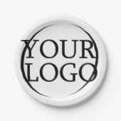 Gepersonaliseerde bruiloft aangepaste idee Creëer Papieren Bordje (Voorkant)