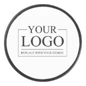 Gepersonaliseerde bruiloft aangepaste idee toevoeg hockey puck (Voorkant)