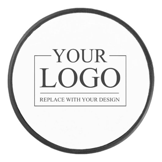 Gepersonaliseerde bruiloft aangepaste idee toevoeg hockey puck (Voorkant)