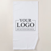 Gepersonaliseerde bruiloft aangepaste idee toevoeg strandlaken (Voorkant)