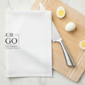 Gepersonaliseerde bruiloft aangepaste idee toevoeg theedoek (Quarter Fold)