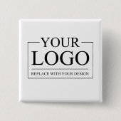 Gepersonaliseerde bruiloft aangepaste idee toevoeg vierkante button 5,1 cm (Voorkant)