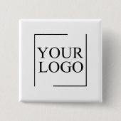 Gepersonaliseerde bruiloft aangepaste idee toevoeg vierkante button 5,1 cm (Voorkant)