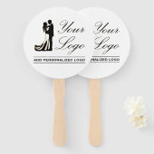 Gepersonaliseerde bruiloft aangepaste idee Voeg uw Handwaaier (Voorkant en achterkant)