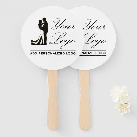 Gepersonaliseerde bruiloft aangepaste idee Voeg uw Handwaaier (Voorkant en achterkant)