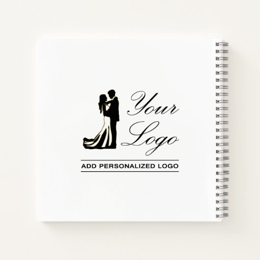 Gepersonaliseerde bruiloft aangepaste idee Voeg uw Notitieboek (Achterkant)