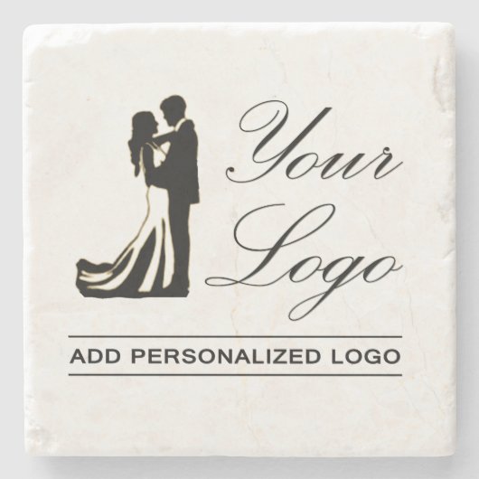 Gepersonaliseerde bruiloft aangepaste idee Voeg uw Stenen Onderzetter (Voorkant)